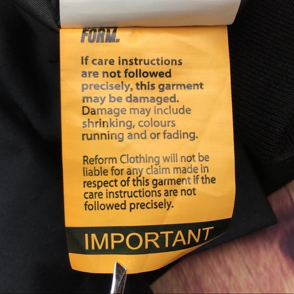 ➡️Reform Clothing Promotional Bomber Size M - Picture 12 of 12